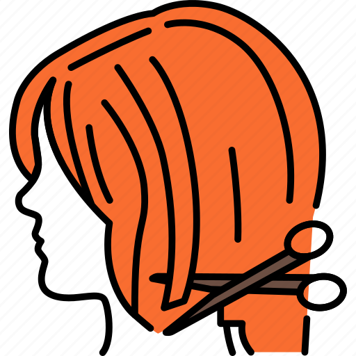 Hairstyle, bob, haircut, redhead icon - Download on Iconfinder
