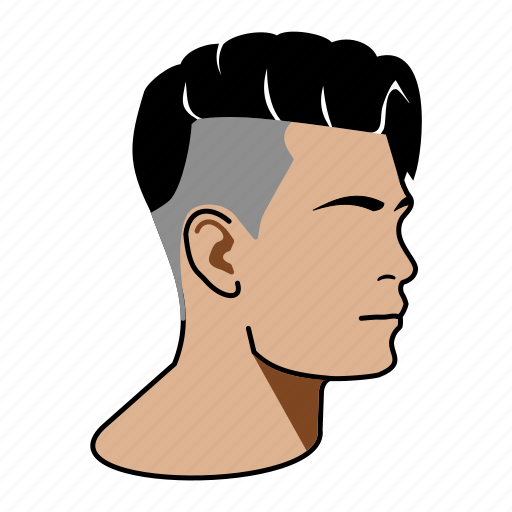 Barbershop, fashion, hair, hairstyle, male, man, undercut icon - Download on Iconfinder