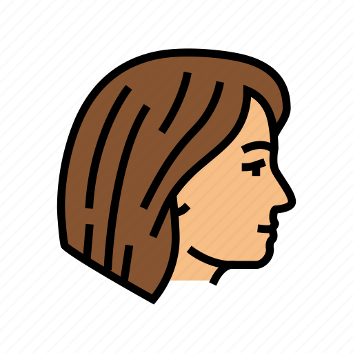 Bob, cut, hairstyle, female, portrait, hair icon - Download on Iconfinder