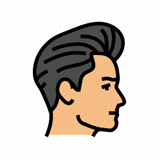 Pompadour, hairstyle, male, portrait, hair, fashion icon - Download on Iconfinder