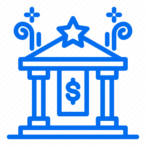 Bank, building, capital, court, finance, money, star icon - Download on Iconfinder