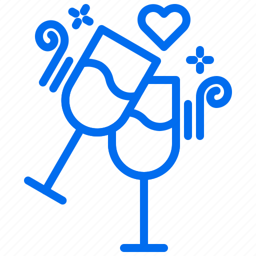 Cheers, drink, love, party, wedding, wine icon - Download on Iconfinder