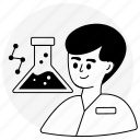 flask, lab apparatus, chemical reaction, experiment, chemistry