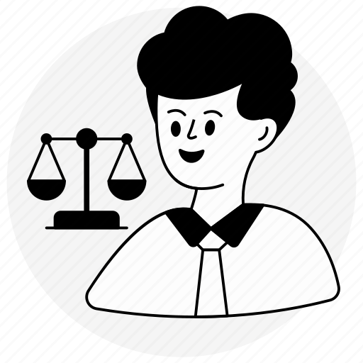 Lawyer, advocate, barrister, professional avatar, attorney icon - Download on Iconfinder