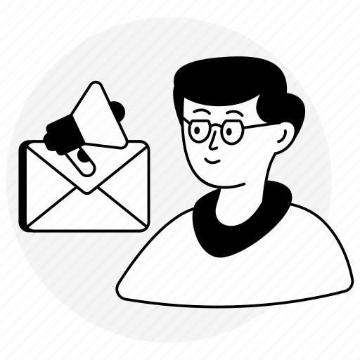 Email marketing, email campaign, email publicity, digital marketing, email promotion icon - Download on Iconfinder