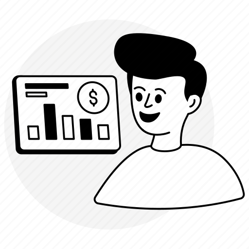 Financial presentation, graphical representation, data analytics, infographic, statistics icon - Download on Iconfinder