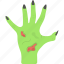 evil hand, ghost hand, halloween decoration, skoopy object, zombie hand 