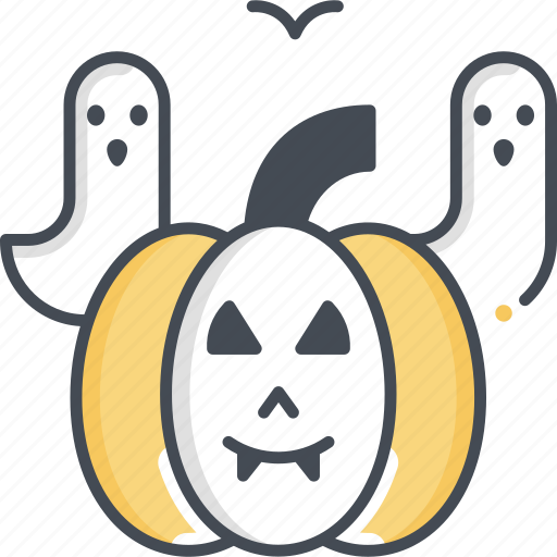 Pumpkin, ghost, horror, halloween icon - Download on Iconfinder