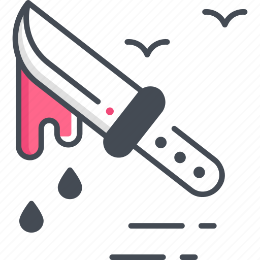 Knife, kill, butcher, blood, horror icon - Download on Iconfinder