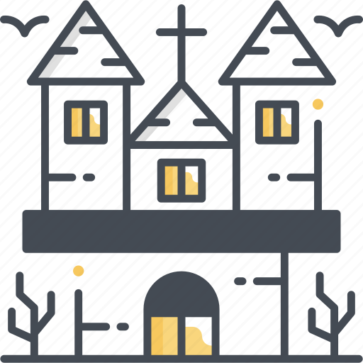 Castle, haunted, ghost, house, halloween icon - Download on Iconfinder