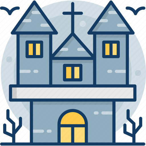 House, castle, haunted, ghost, halloween icon - Download on Iconfinder