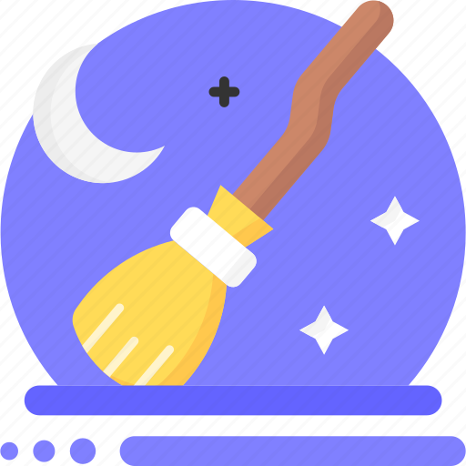 Magic broom, halloween, magic, witch icon - Download on Iconfinder