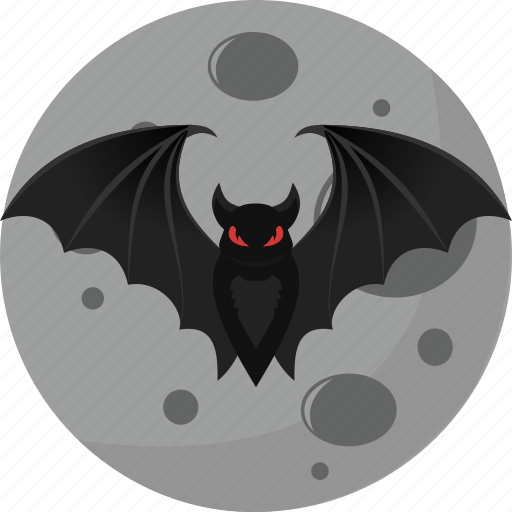 Bat, fear, halloween, horror, moon icon - Download on Iconfinder