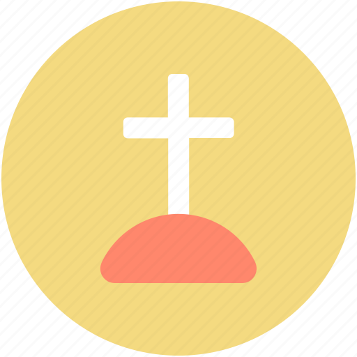 Graveyard cross, halloween cross, halloween graveyard cross, holy cross, tomb cross icon - Download on Iconfinder