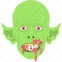 halloween ghost, horror object, monster face, scary mask, spooky element