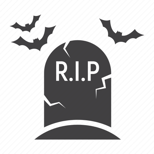 Bat, dead, grave, halloween, horror, scary, tombstone icon - Download on Iconfinder