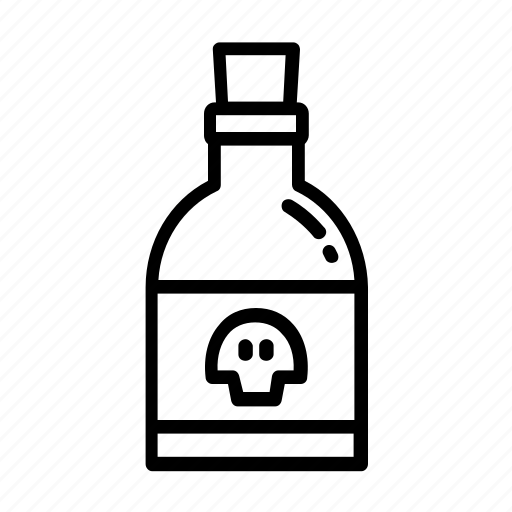 Bottle, death, poison, potion, skull icon - Download on Iconfinder