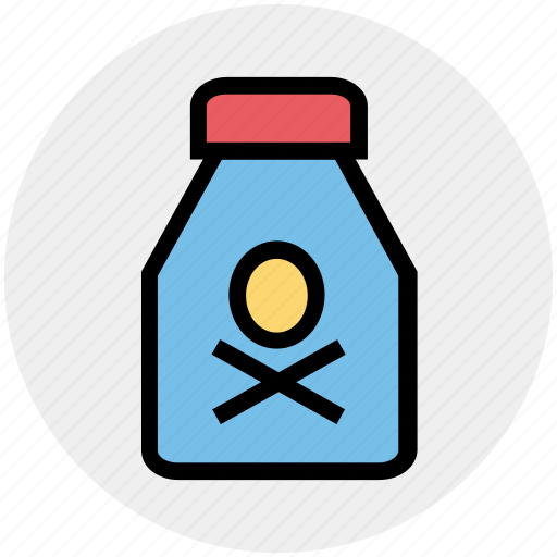 Bottle, danger, death, flask, halloween, holiday, poison icon - Download on Iconfinder