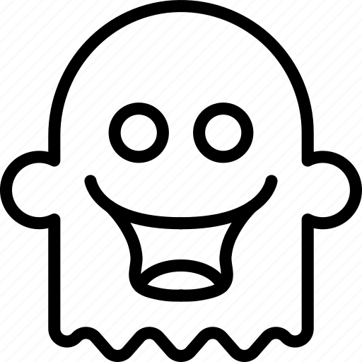 Creepy, ghost, happy, scary, silly, smile, spooky icon - Download on Iconfinder