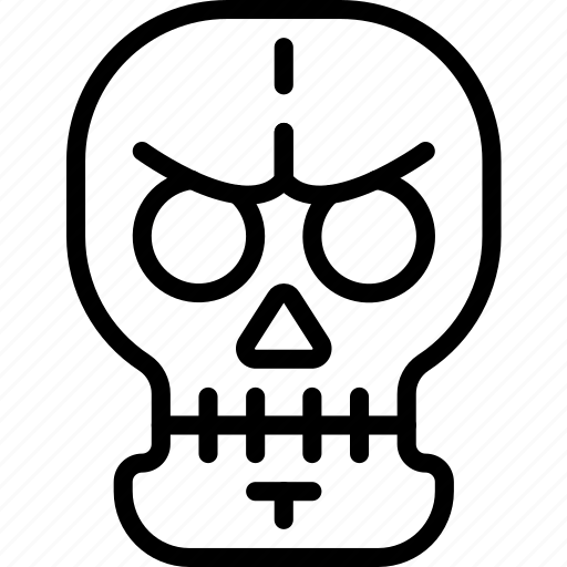 Creepy, dead, scary, skeleton, skull, spooky icon - Download on Iconfinder