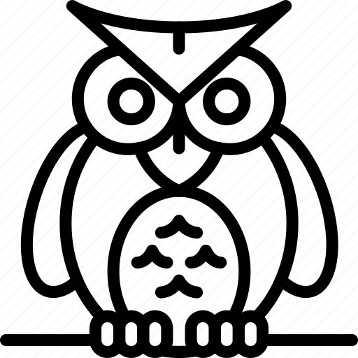 Creepy, haunted, hoot, ominous, owl, spooky icon - Download on Iconfinder