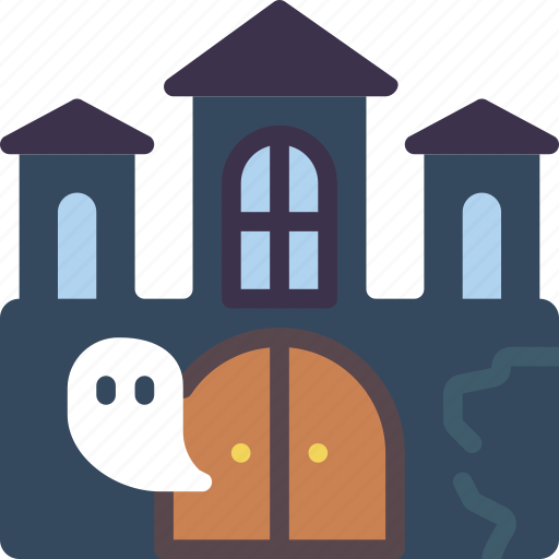 Ghost, haunted, house, mansion, spooky icon - Download on Iconfinder