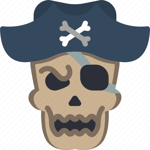 Bones, costume, creepy, dead, pirate, scary, skull icon - Download on Iconfinder