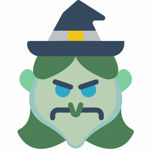 Creepy, curse, evil, frown, scary, spells, witch icon - Download on Iconfinder