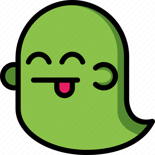 Creepy, ghost, happy, scary, silly, spooky, tongue icon - Download on Iconfinder