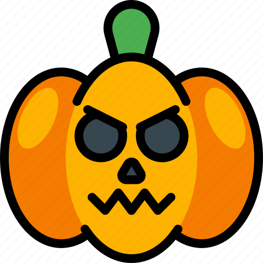 Creepy, halloween, jack'o'lantern, pumpkin, scary, spooky icon - Download on Iconfinder