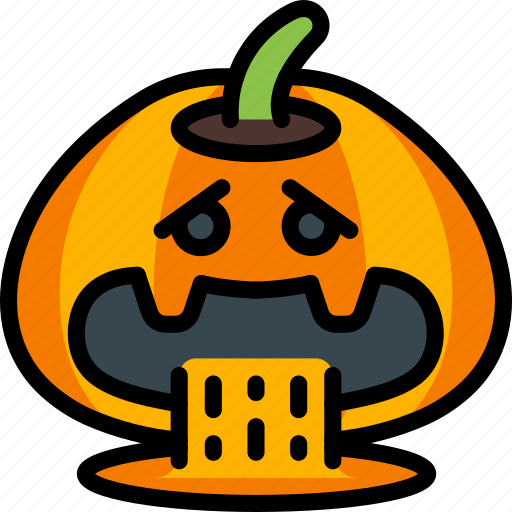 Ill, jack'o'lantern, pumpkin, sick, spooky, vomit icon - Download on Iconfinder