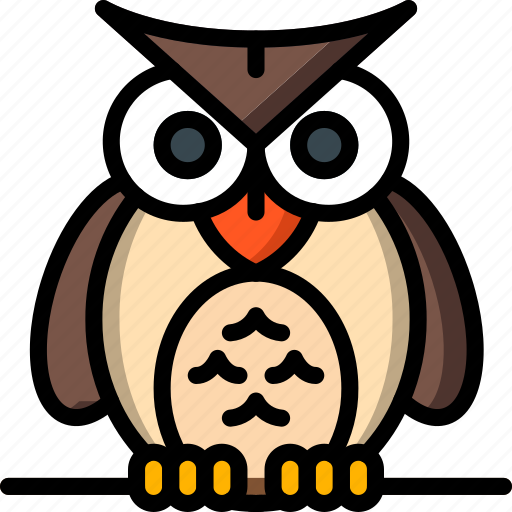Creepy, haunted, hoot, ominous, owl, spooky icon - Download on Iconfinder
