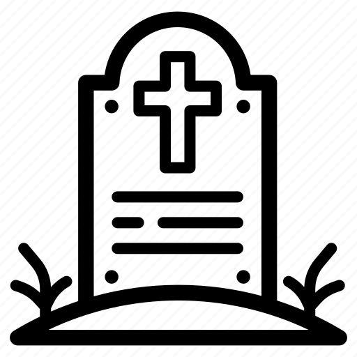 Cemetery, death, grave, halloween, tombstone icon - Download on Iconfinder