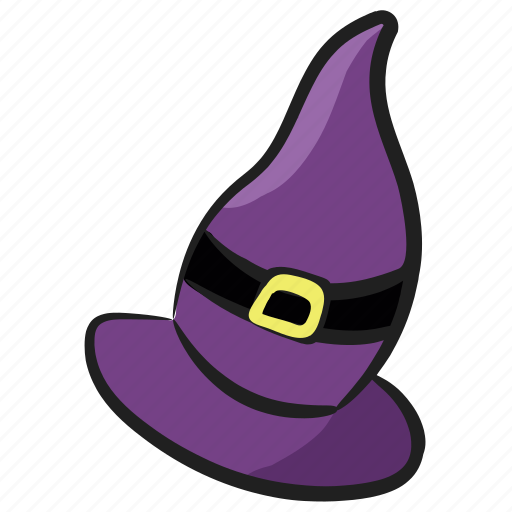 Halloween hat, magical hat, witch hat, witch headgear, wizard hat icon - Download on Iconfinder