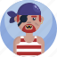 avatar, costume, halloween, man, pirate, scar 