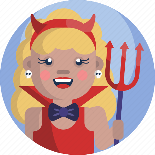 Avatar, devil, girl, halloween, horns, red, shedevil icon - Download on Iconfinder