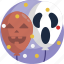 balloon, confetti, decoration, halloween, pumpkin, scream, spooky 