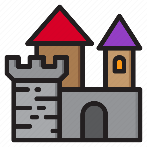 Building, castle, fortress, medieval, tower icon - Download on Iconfinder