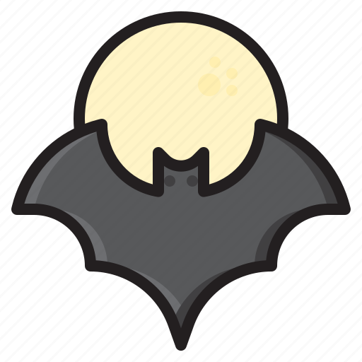 Bat, halloween, moon, night, weather icon - Download on Iconfinder