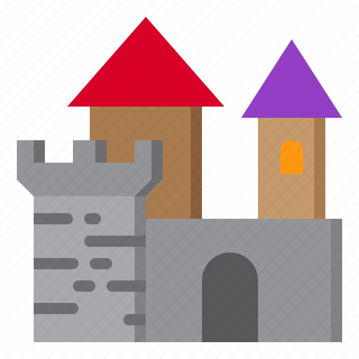 Building, castle, fortress, medieval, tower icon - Download on Iconfinder
