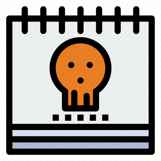 Calendar, ghost, halloween, holiday, holidays icon - Download on Iconfinder