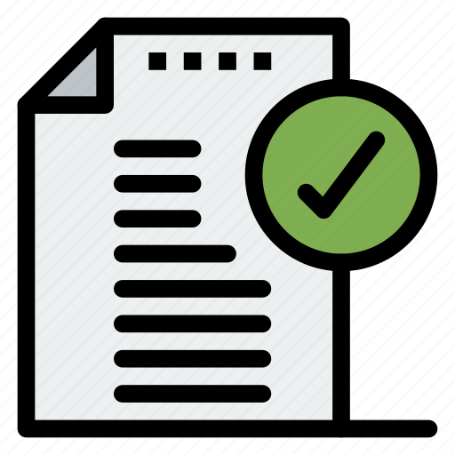 Approve, approved, document, notice, office icon - Download on Iconfinder
