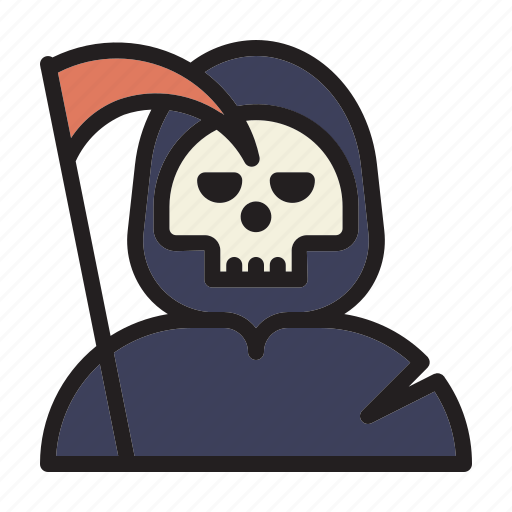 Halloween, horror, monster, reaper, scary, skull, spooky icon - Download on Iconfinder