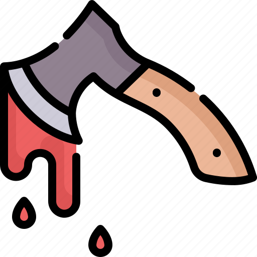 Axe, blood, halloween, scary, spooky, terror icon - Download on Iconfinder