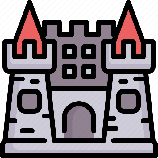 Castle, constructions, fortress, medieval, monuments icon - Download on Iconfinder