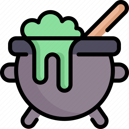 Cauldron, cook, food, halloween, pot, witch icon - Download on Iconfinder