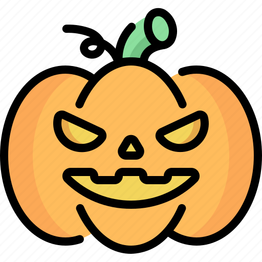 Emoji, emoticon, halloween, jack o lantern, pumpkin, spooky icon - Download on Iconfinder