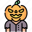 character, costume, halloween, pumpkin, rural, scarecrow 