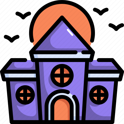 Castle, halloween, haunted house, horror, house, scary, spooky icon - Download on Iconfinder