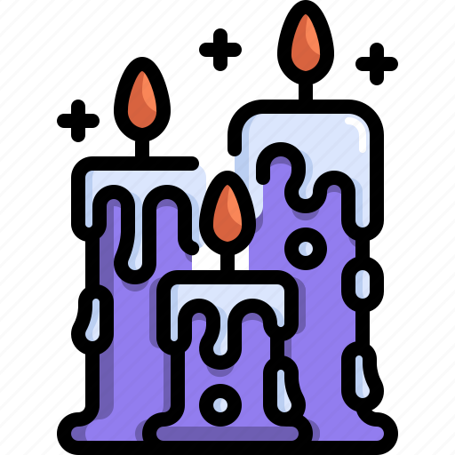 Candle, halloween, horror, light, scary, spooky icon - Download on Iconfinder